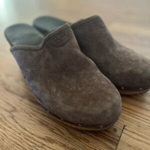 UGG Chocolate Brown Suede Slip-Ons